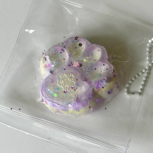 Purple Crystal Cat’s Paw Stress Relief Squishy